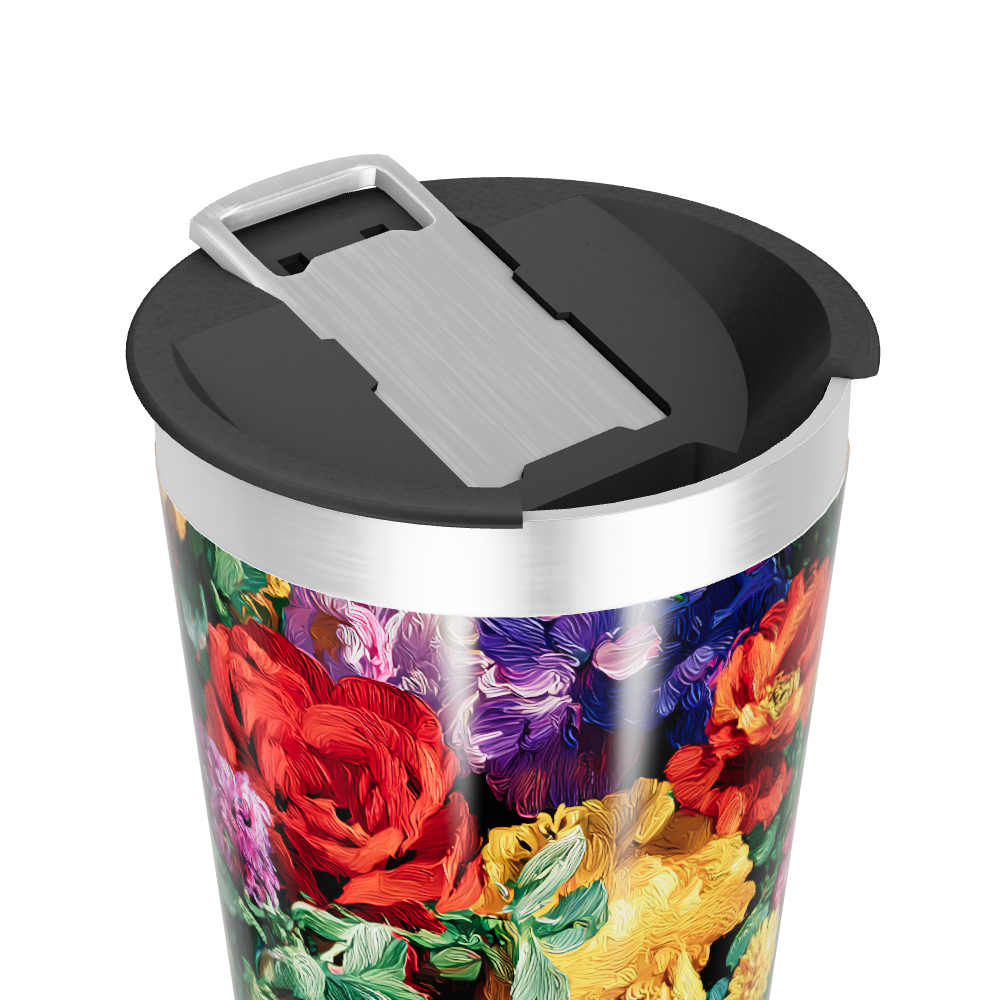 Copo Térmico - Estampa Floral Colorida