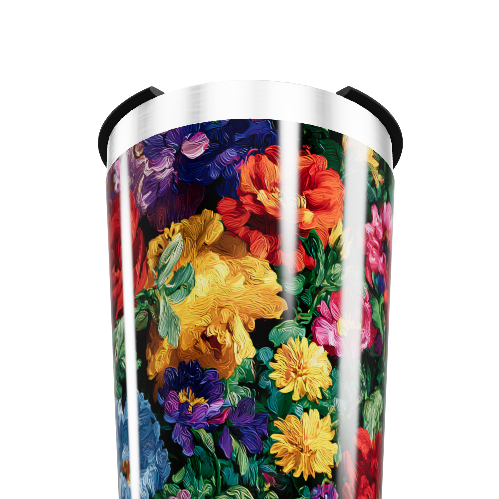 Copo Térmico - Estampa Floral Colorida