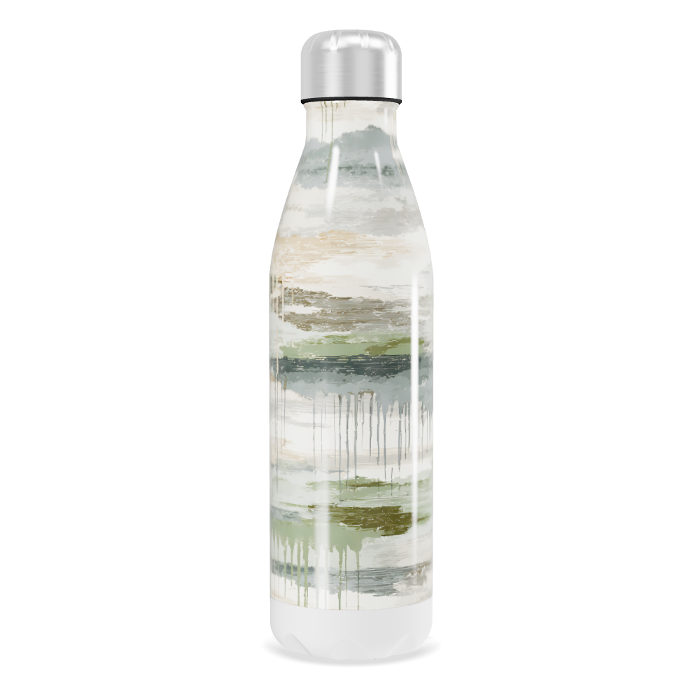 Garrafa Inox - Estampa Abstrata Multicolorida