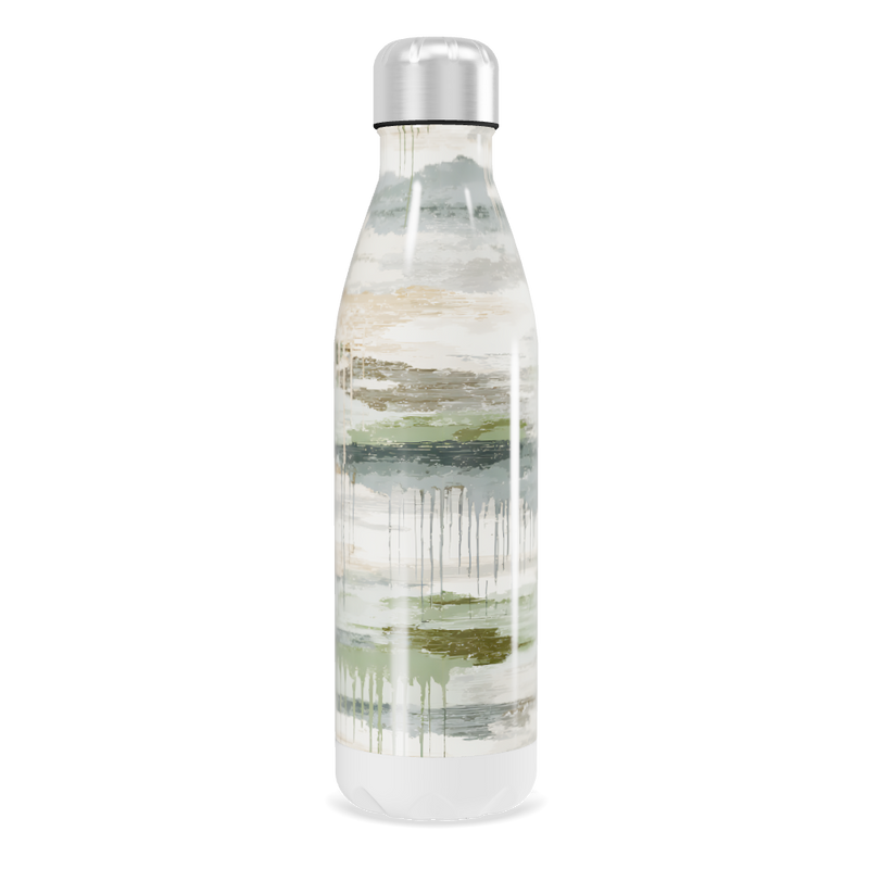 Garrafa Inox - Estampa Abstrata Multicolorida