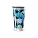 Copo Térmico - Floral Azul Inox