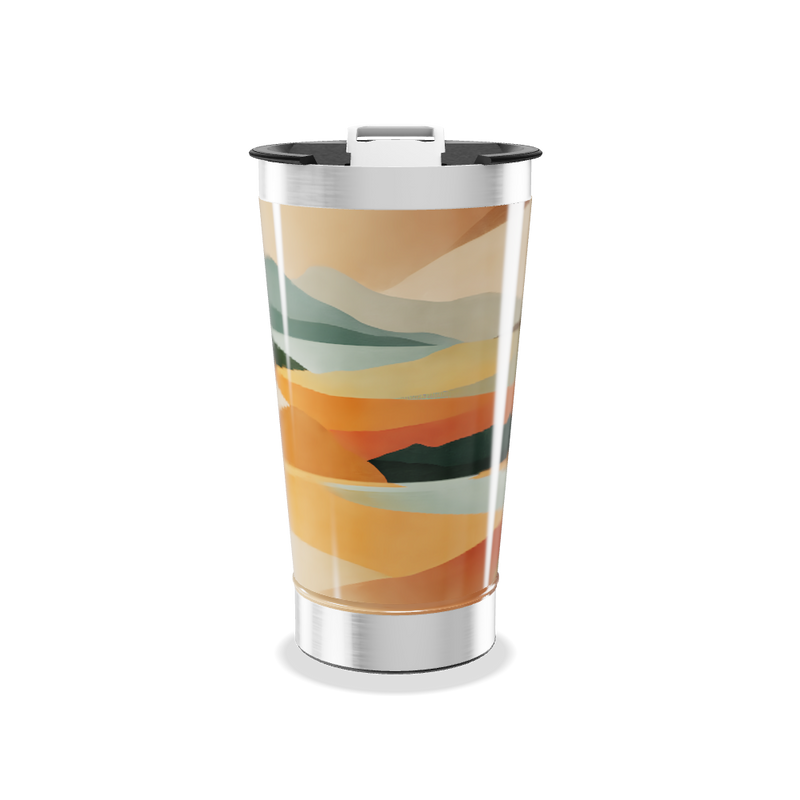 Copo Térmico - Paisagem Colorida Inox