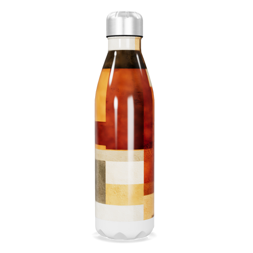 Garrafa Inox - Estampa Geométrica Colorida
