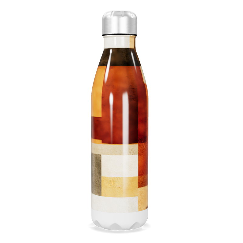 Garrafa Inox - Estampa Geométrica Colorida