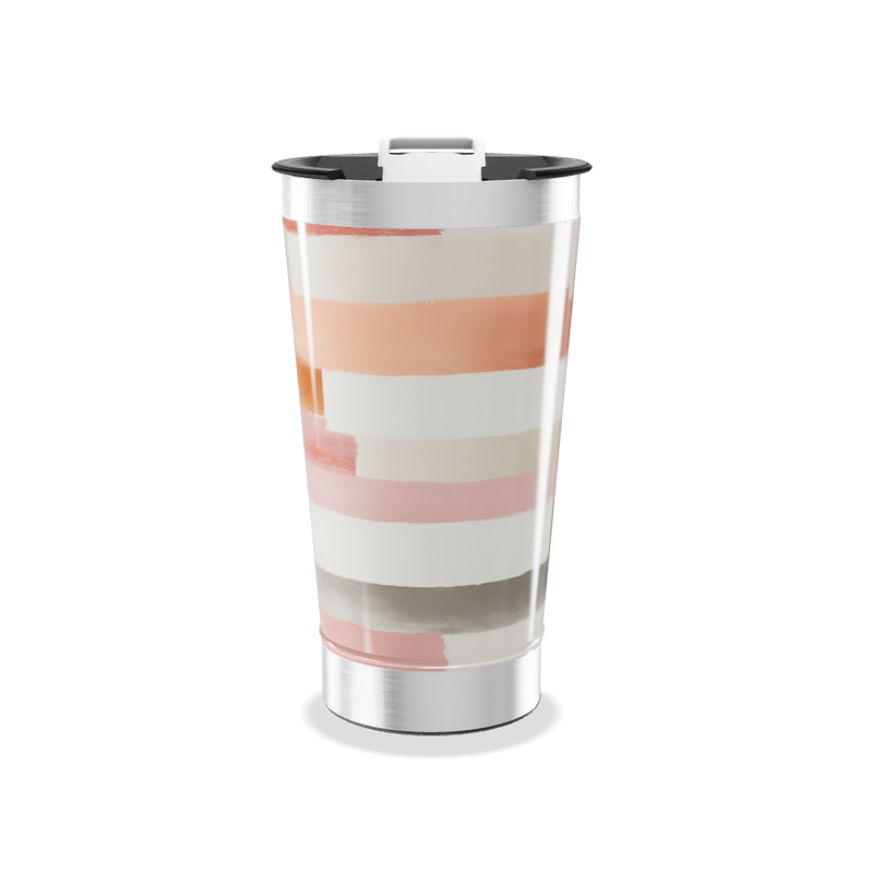 Copo Térmico - Listrado Multicor Aço Inox