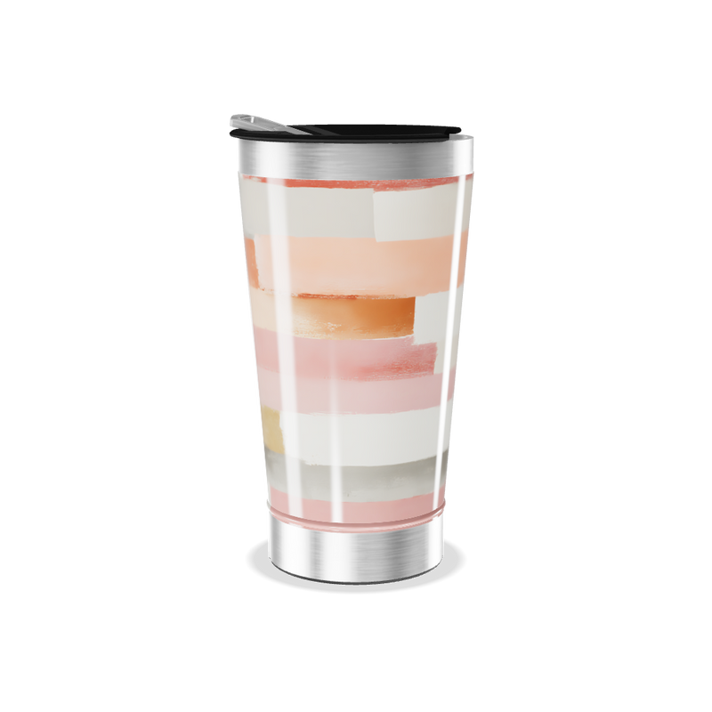 Copo Térmico - Listrado Multicor Aço Inox
