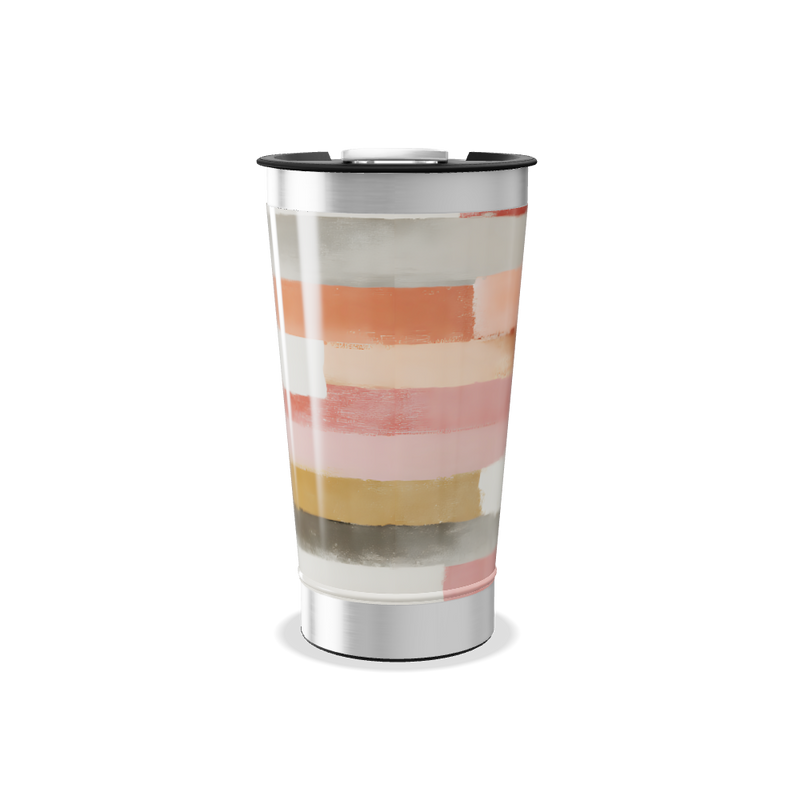 Copo Térmico - Listrado Multicor Aço Inox
