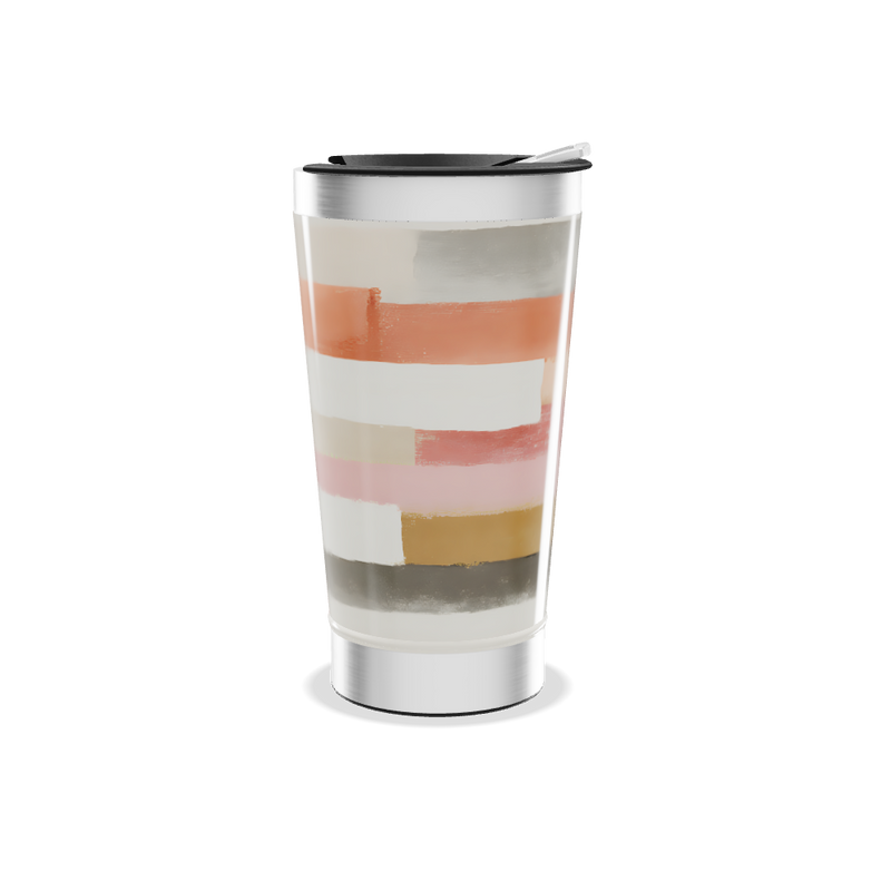 Copo Térmico - Listrado Multicor Aço Inox