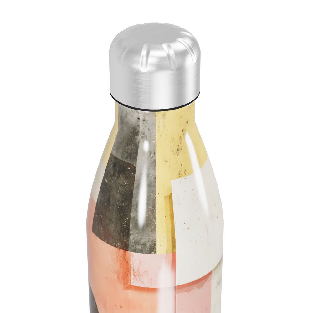 Garrafa Inox - Estampa Geométrica Colorida