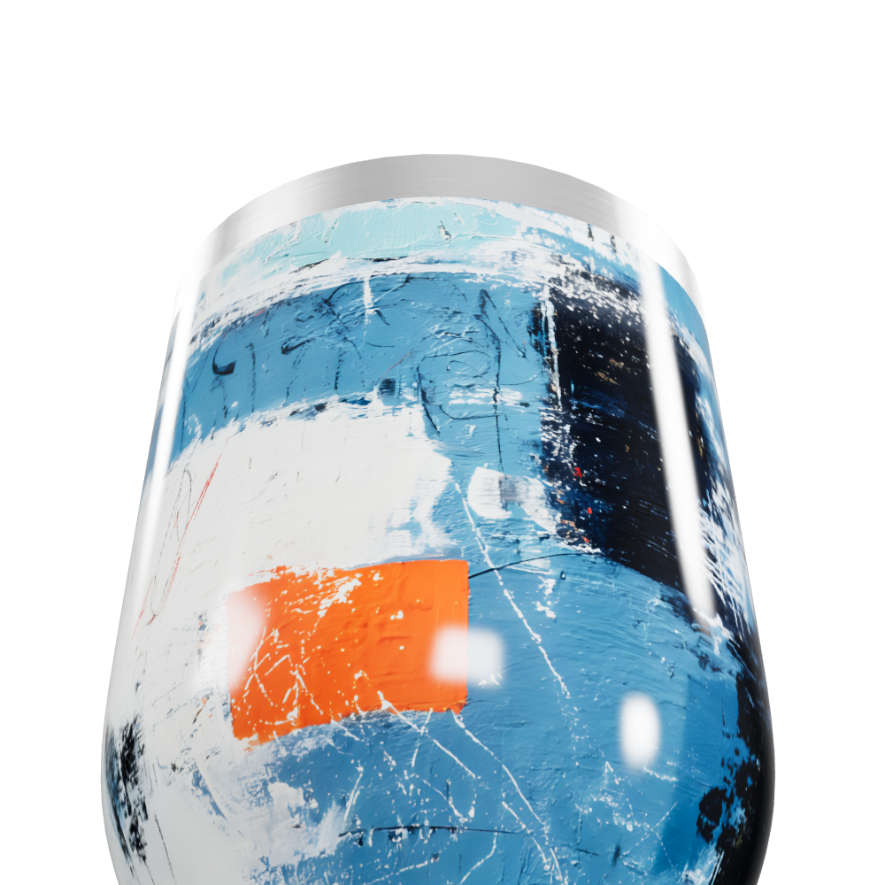 Copo Térmico Slim - Aço Inox Estampa Abstrata