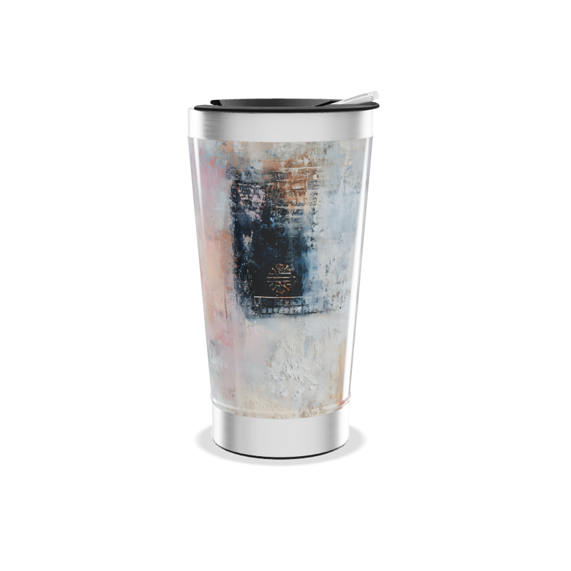 Copo Térmico - Estampa Abstrata Colorida