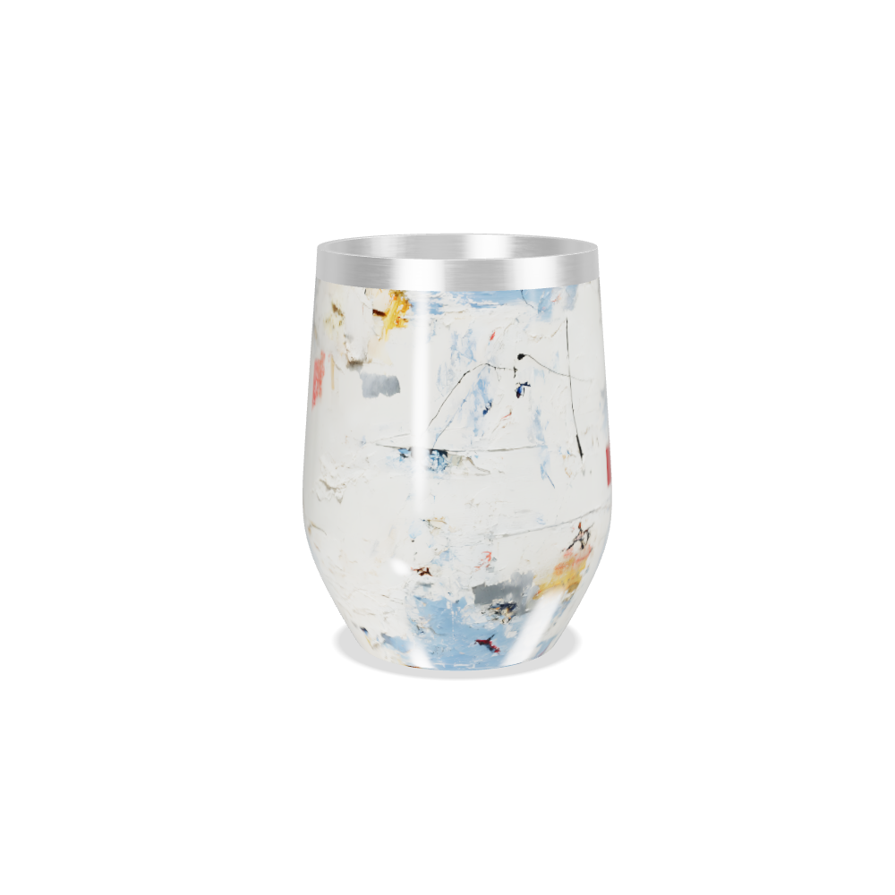 Copo Térmico Slim - Abstrato Vermelho e Azul