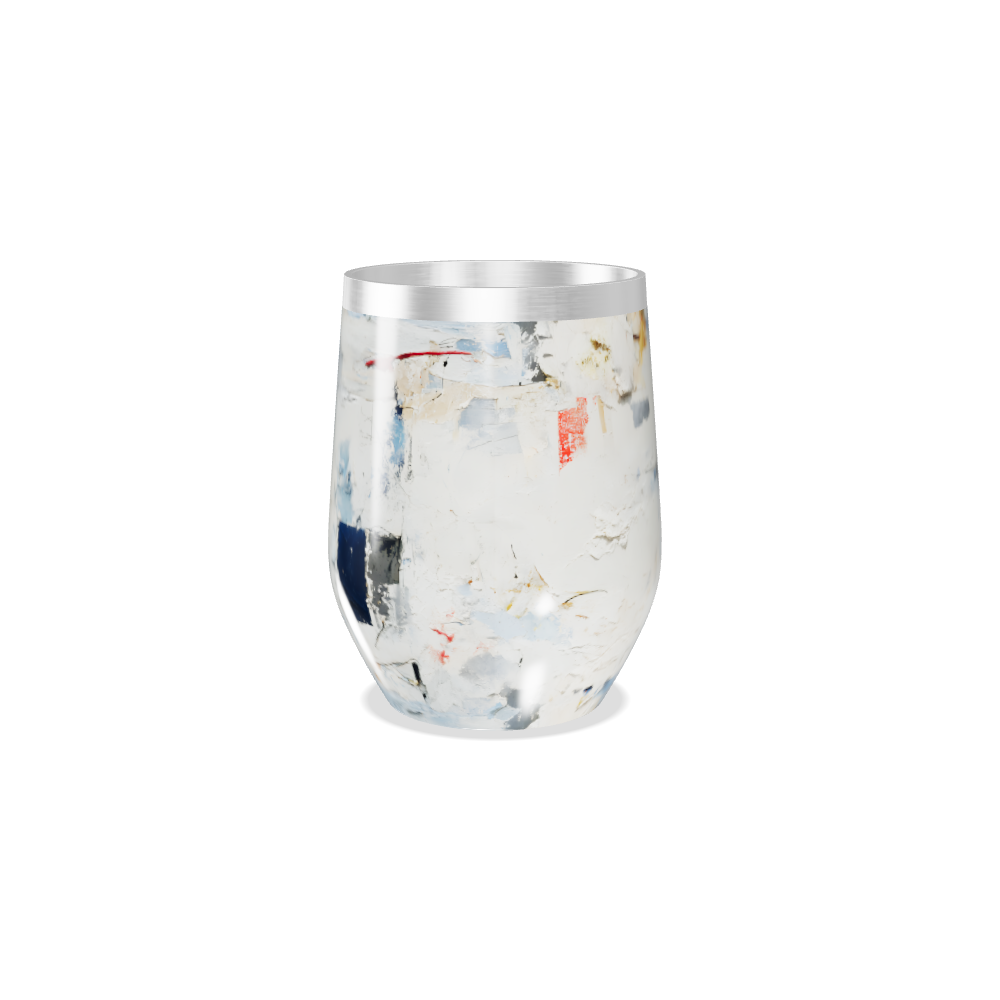 Copo Térmico Slim - Abstrato Vermelho e Azul