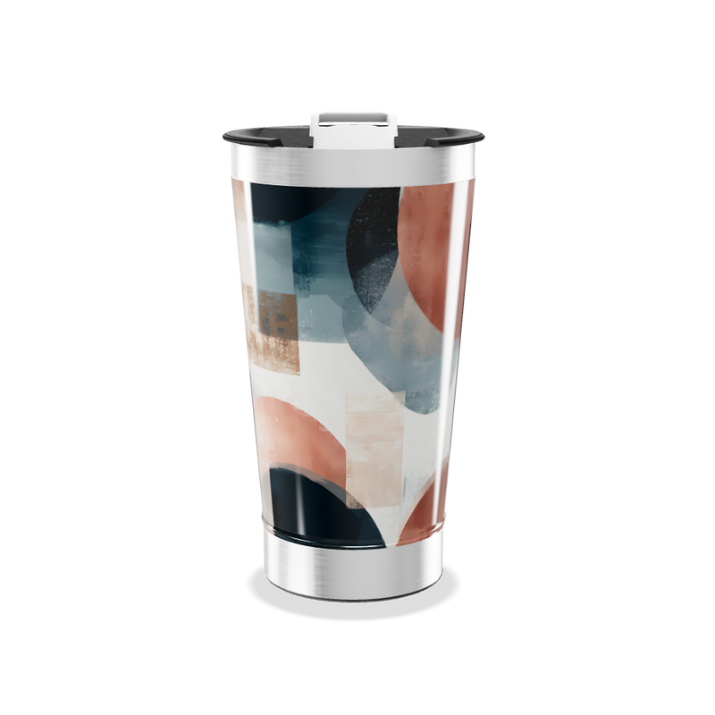 Copo Térmico - Estampa Geométrica Colorida