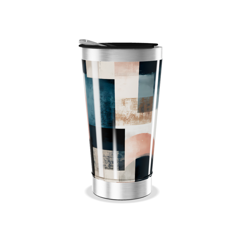 Copo Térmico - Estampa Geométrica Colorida