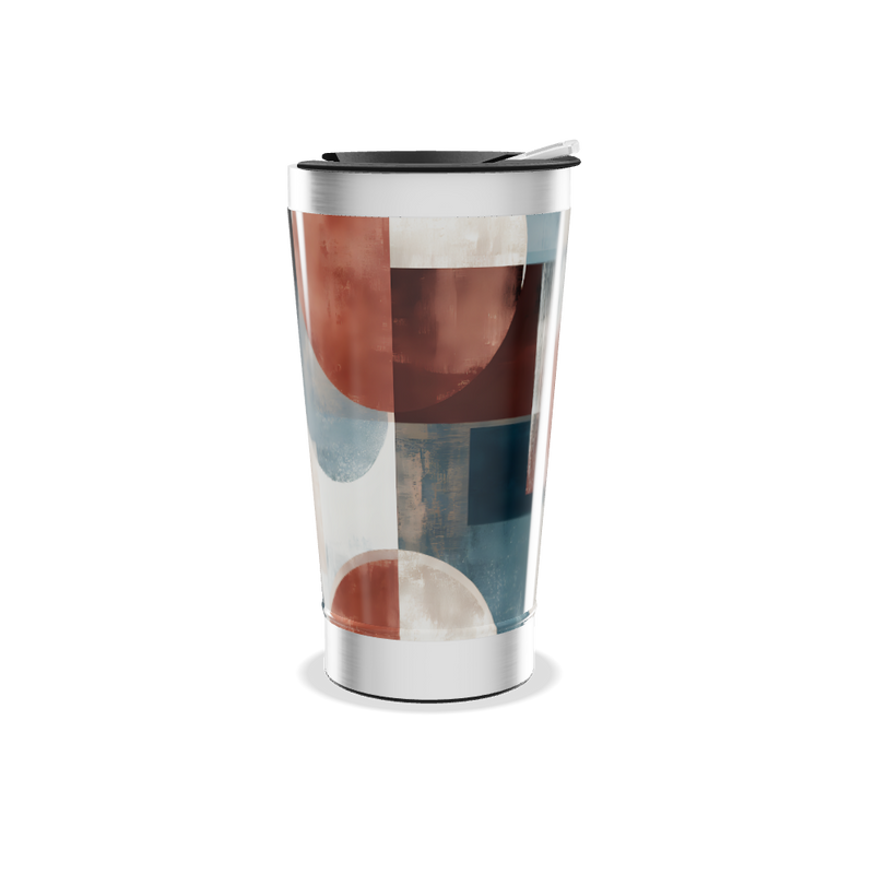 Copo Térmico - Estampa Geométrica Colorida