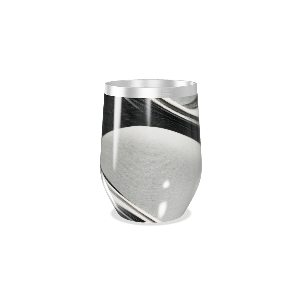 Copo Térmico Slim - Preto e Branco Listrado