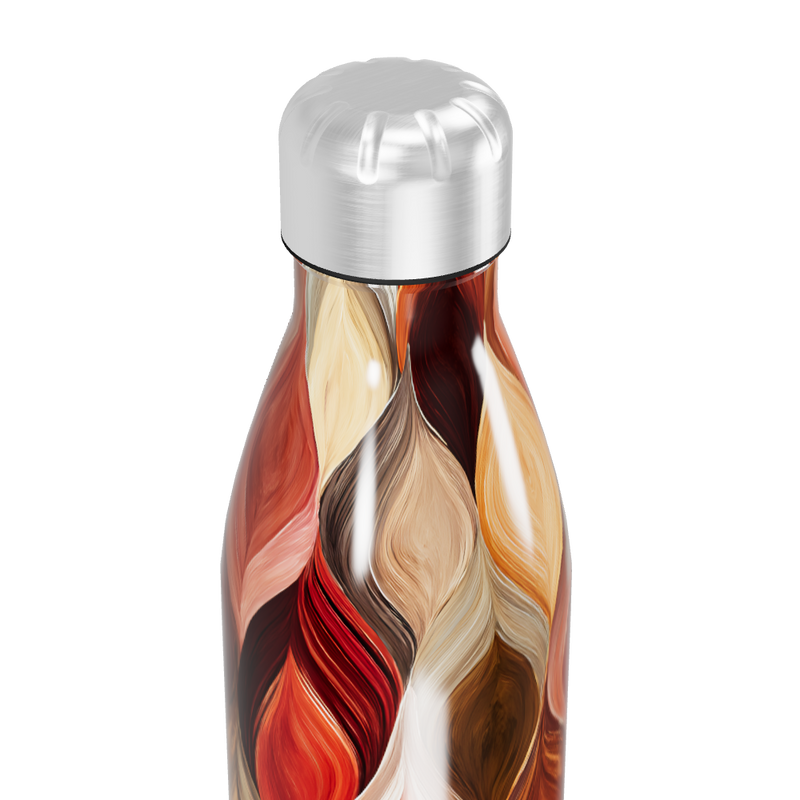Garrafa Inox - Estampa Abstrata Colorida