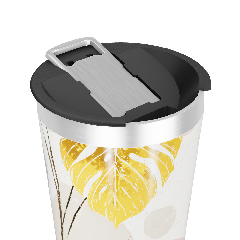 Copo Térmico - Estampa Folhas Coloridas