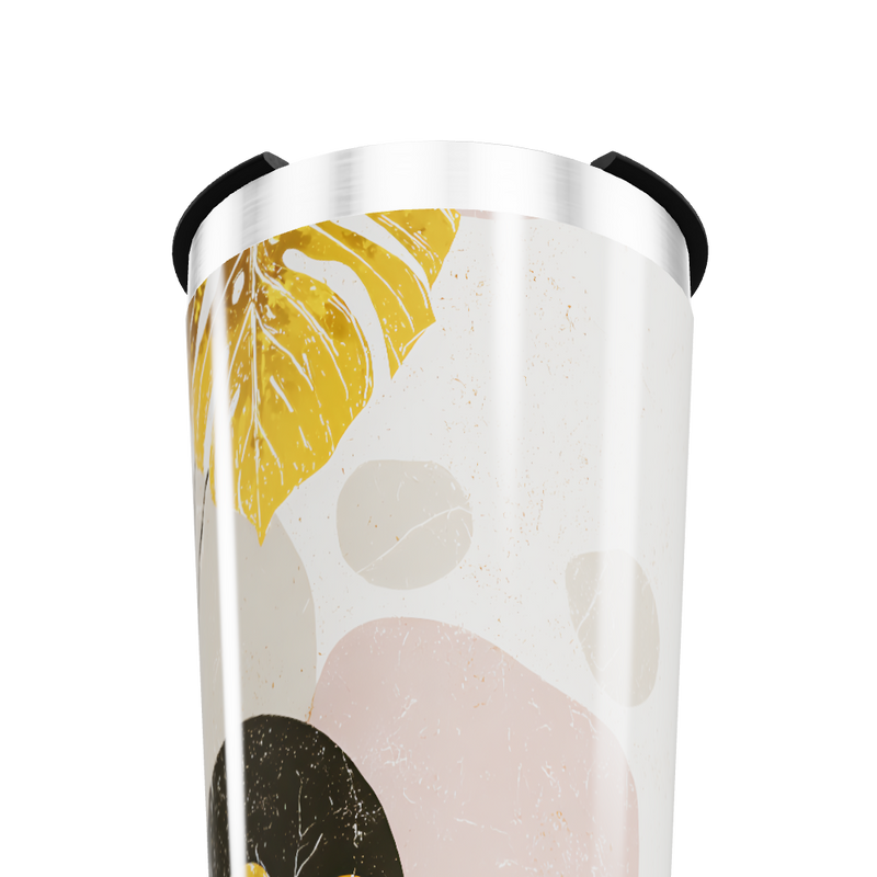 Copo Térmico - Estampa Folhas Coloridas