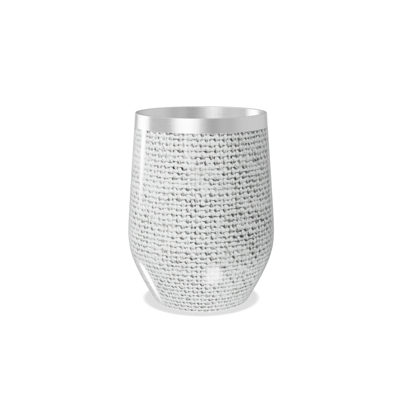 Copo Térmico Slim - Trama Cinza Aço Inox