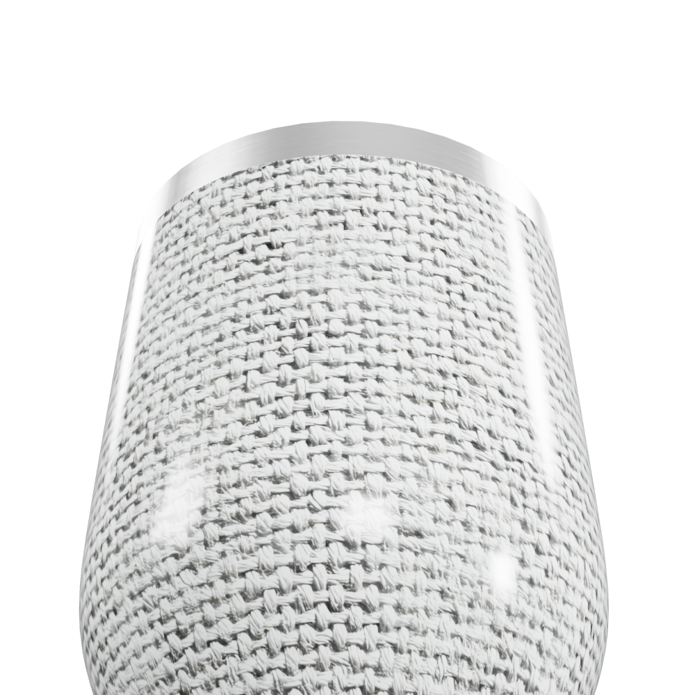 Copo Térmico Slim - Trama Cinza Aço Inox