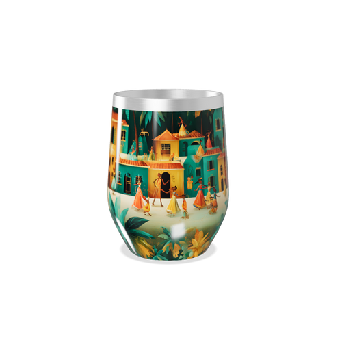 Copo Térmico Slim - Estampa Tropical Colorida