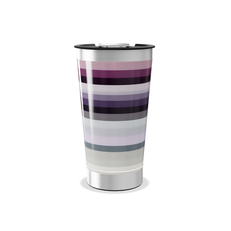 Copo Térmico - Listrado em Aço Inox
