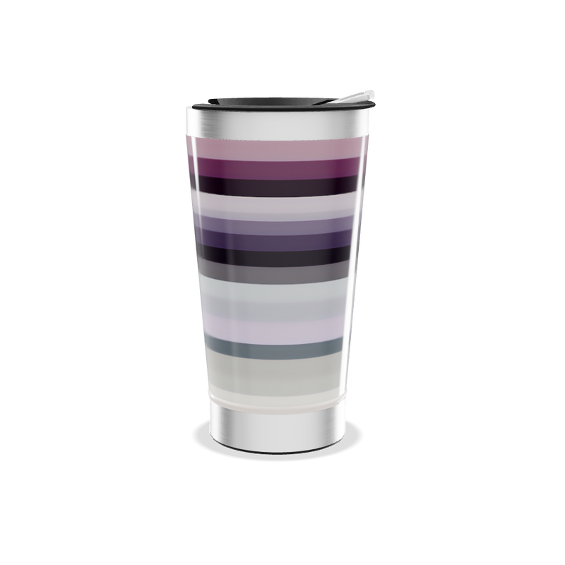 Copo Térmico - Listrado em Aço Inox