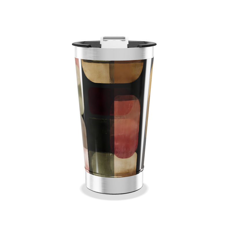 Copo Térmico - Estampa geométrica colorida