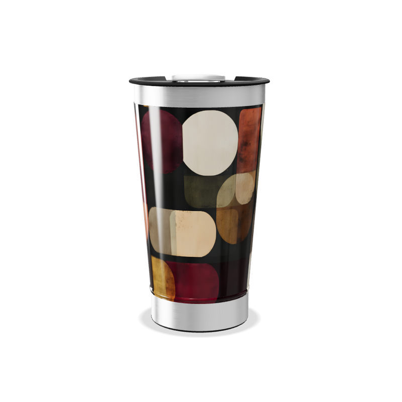 Copo Térmico - Estampa geométrica colorida