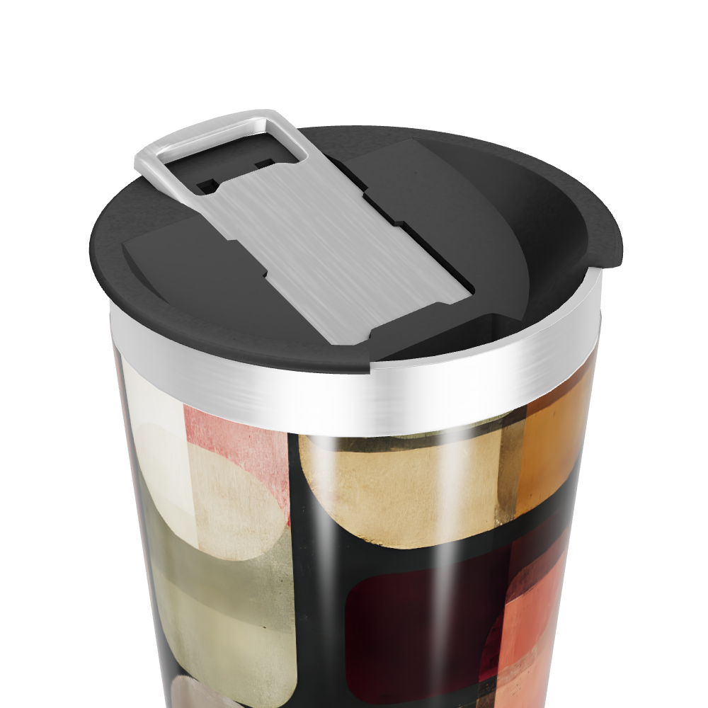 Copo Térmico - Estampa geométrica colorida