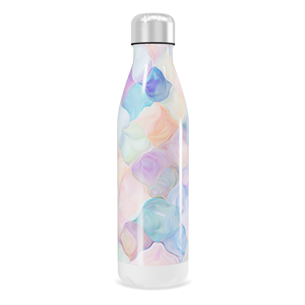 Garrafa Inox - Colorida com Estampa Abstrata