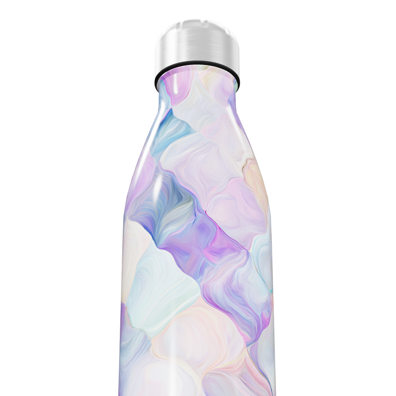 Garrafa Inox - Colorida com Estampa Abstrata