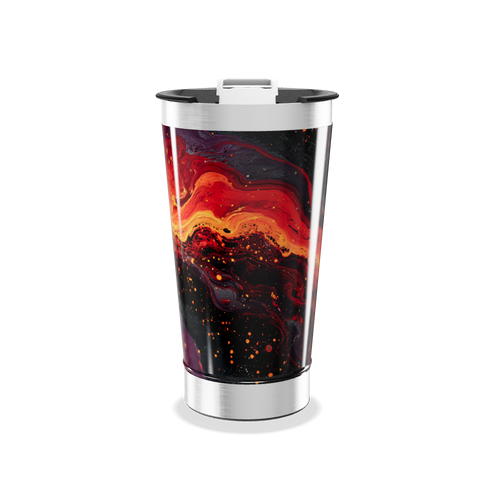 Copo Térmico - Estampa Abstrata Colorida