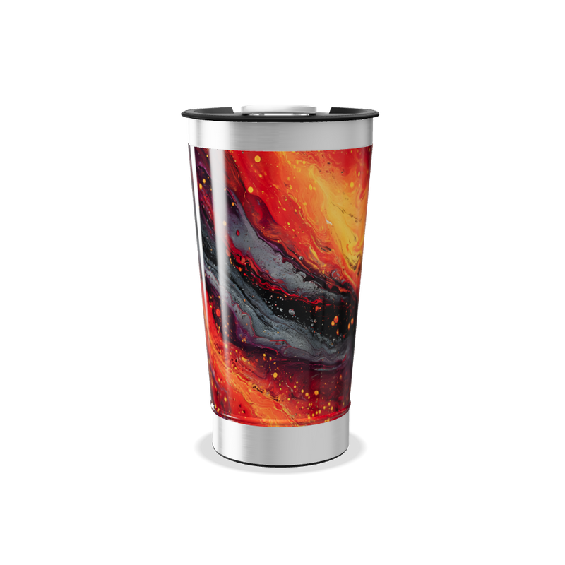 Copo Térmico - Estampa Abstrata Colorida