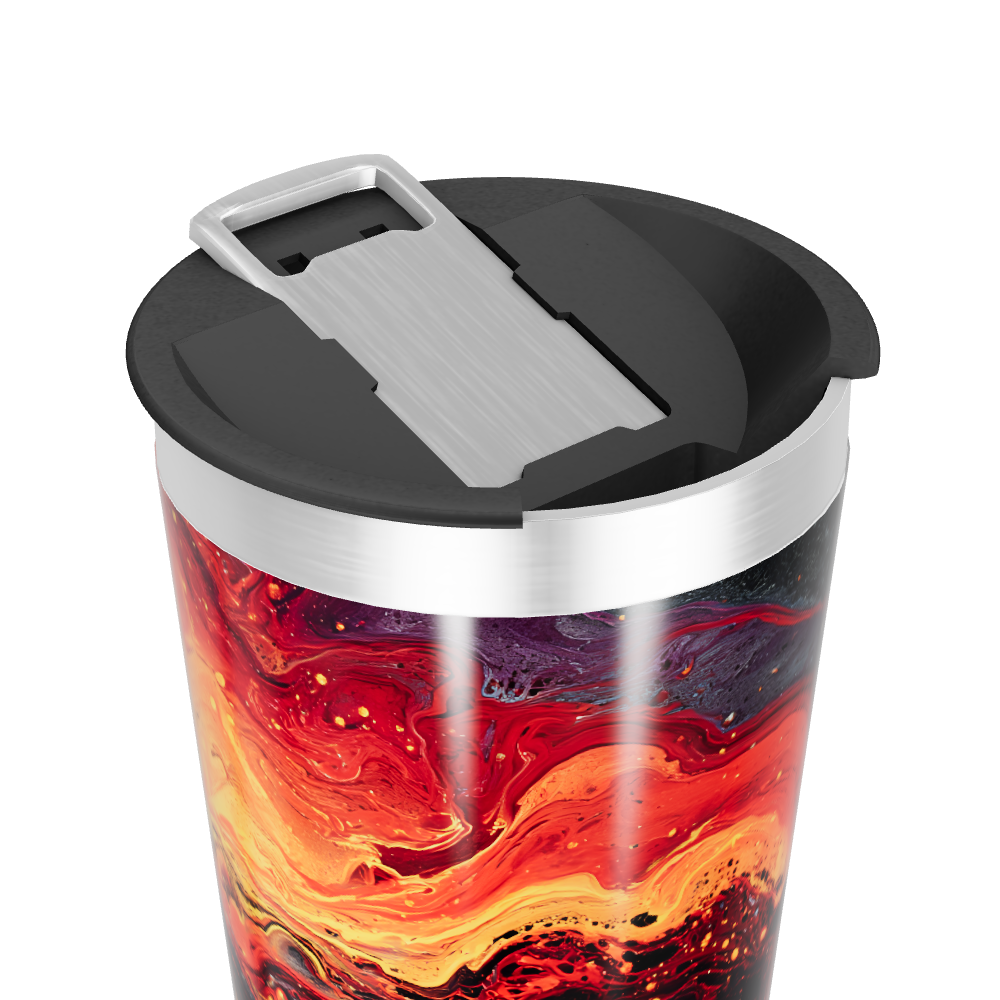 Copo Térmico - Estampa Abstrata Colorida