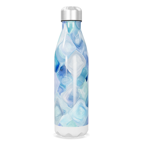 Garrafa Inox Azul Marmorizada 500ml