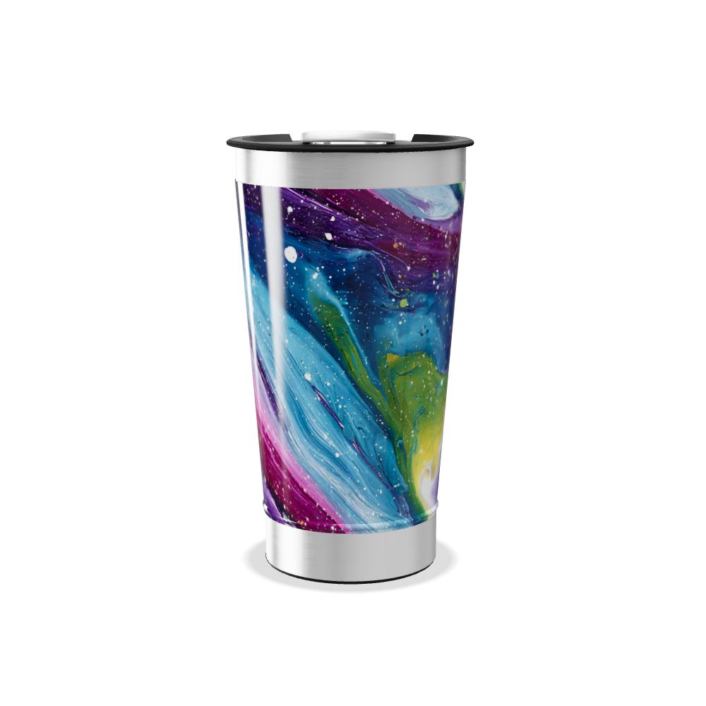 Copo Térmico - Estampa Abstrata Colorida