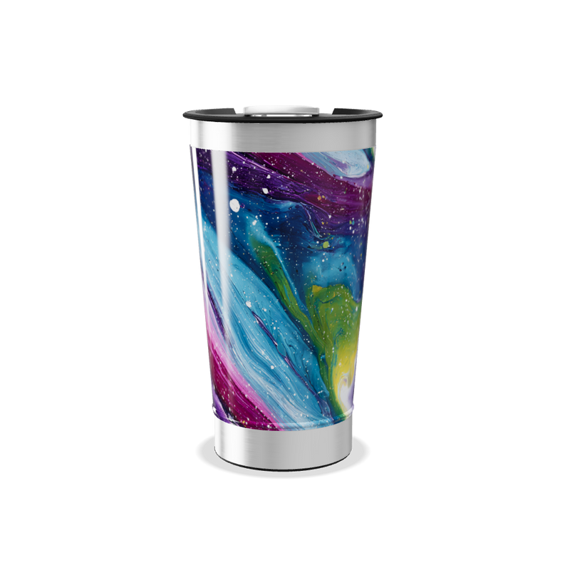 Copo Térmico - Estampa Abstrata Colorida