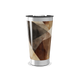 Copo Térmico - Estampa Geométrica Marrom