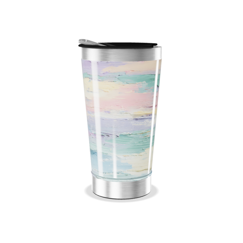 Copo Térmico - Estampa Pastel Aquarela