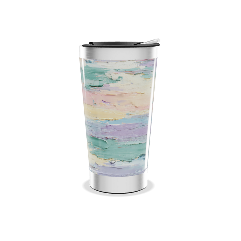 Copo Térmico - Estampa Pastel Aquarela