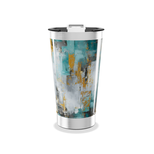 Copo Térmico - Estampa Abstrata Colorida