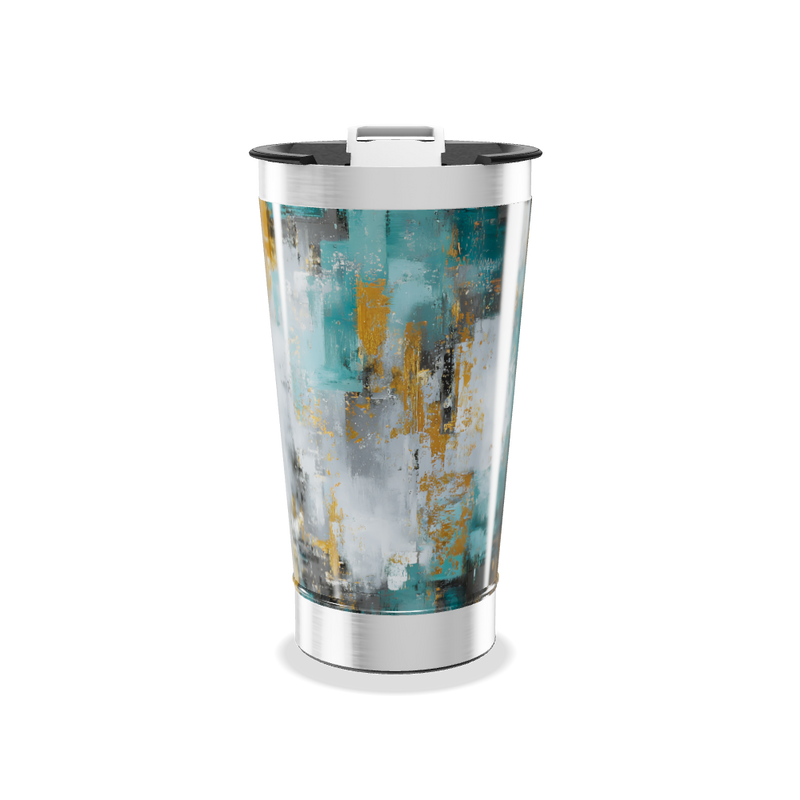 Copo Térmico - Estampa Abstrata Colorida