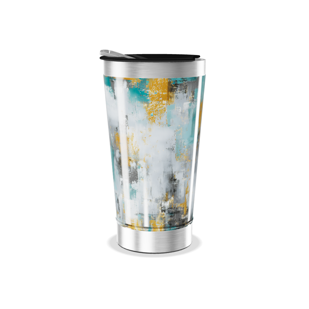Copo Térmico - Estampa Abstrata Colorida