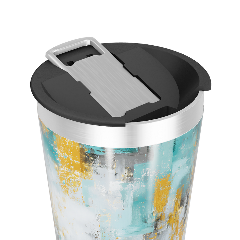 Copo Térmico - Estampa Abstrata Colorida