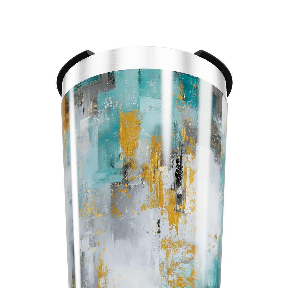 Copo Térmico - Estampa Abstrata Colorida