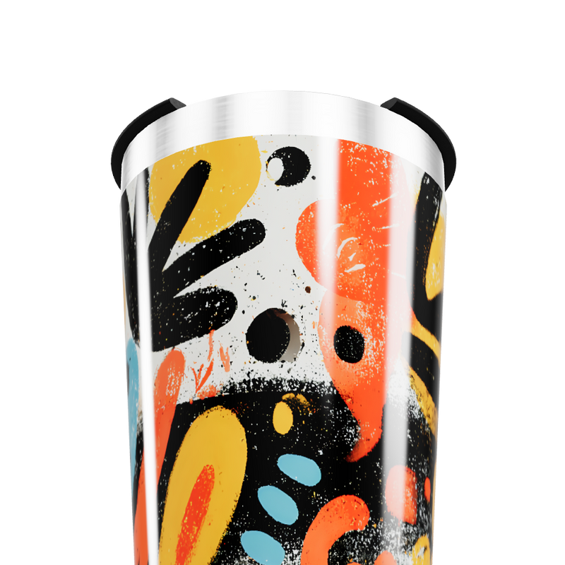 Copo Térmico - Estampa Colorida Abstrata
