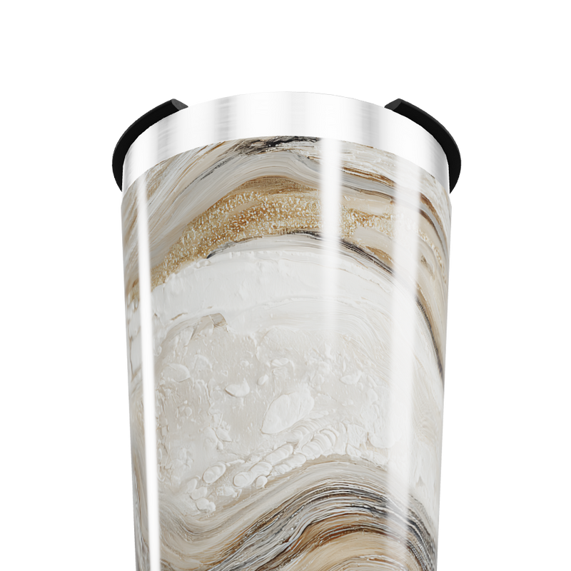 Copo Térmico - Mármore Bege Inox